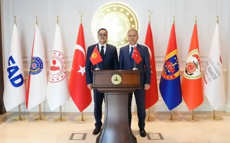 Türkiye ve Kırgızistan Arasında Afet Yönetimi Alanında İş Birliği Görüşmesi