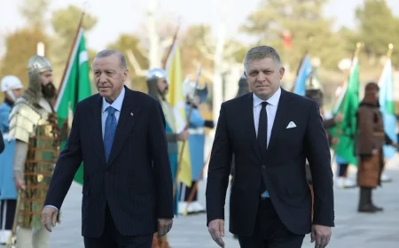 Cumhurbaşkanı Erdoğan, Slovakya Başbakanı Fico’yu Resmî Törenle Karşıladı