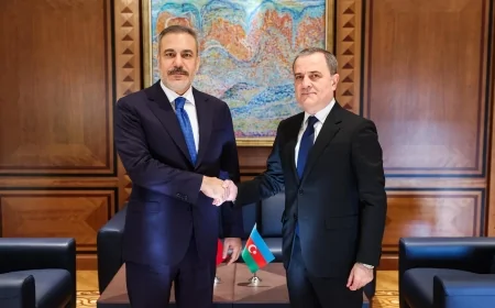 Hakan Fidan Bakü’de İlham Aliyev ve Ceyhun Bayramov ile Görüştü