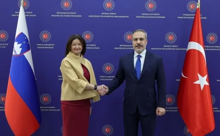 Dışişleri Bakanı Hakan Fidan, Slovenya Başbakan Yardımcısı Tanja Fajon ile Görüştü