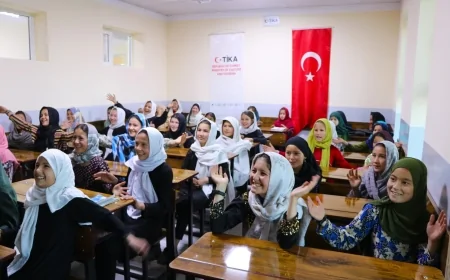 TİKA’dan Afganistan’daki Okullara Eğitim Desteği