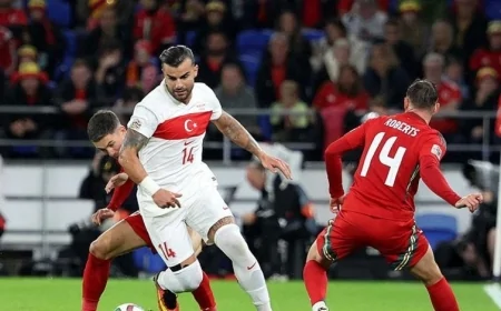 A Milli Futbol Takımı'mız, UEFA Uluslar B Ligi 4. Grup'ta Galler ile deplasmanda karşılaştı. Bizim Çocuklar sahadan 0-0'lık skorla ayrıldı.