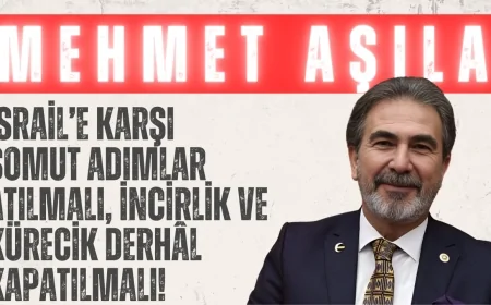 YRP’li Mehmet Aşıla: ‘İsrail’e karşı somut adımlar atılmalı, İncirlik ve Kürecik derhâl kapatılmalı!’