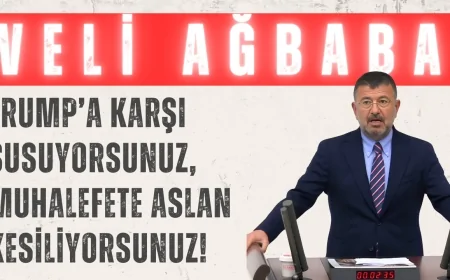 CHP’li Veli Ağbaba: ‘Trump’a karşı susuyorsunuz, muhalefete aslan kesiliyorsunuz!’