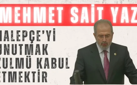 AK Parti Diyarbakır Milletvekili Mehmet Sait Yaz: 'Halepçe’yi unutmak zulmü kabul etmektir'