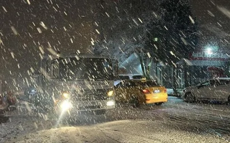 Düzce'de Karla Karışık Yağmur ve Kar Yağışı Bekleniyor, Sıcaklıklar Düşüyor