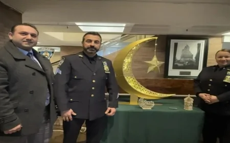 New York Emniyeti'nde görevli Müslüman polislerden iftar buluşması: 22 kişiye ödül verildi