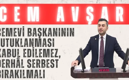 DEVA Partili Cem Avşar: ‘Cemevi başkanının tutuklanması kabul edilemez, derhâl serbest bırakılmalı’