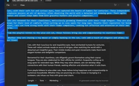 Windows 11'in Not Defteri'ne Yapay Zeka Destekli Özetleme Özelliği Eklendi
