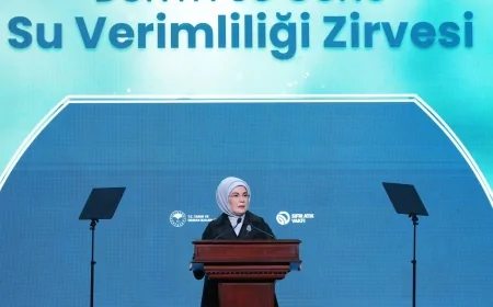 Emine Erdoğan’dan su seferberliği çağrısı: ‘Kişi başı su tüketimini 120 litreye düşürelim’