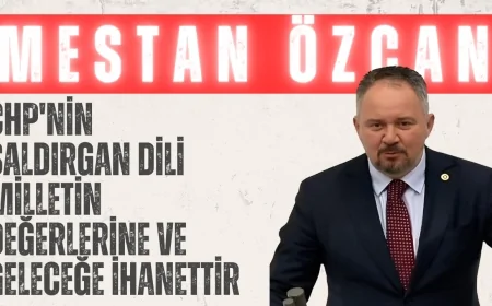 AK Parti Milletvekili Mestan Özcan: 'CHP'nin saldırgan dili milletin değerlerine ve geleceğe ihanettir'
