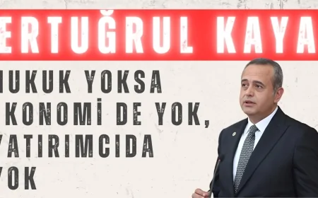 DEVA Partili Ertuğrul Kaya: ‘Hukuk yoksa ekonomi de yok, yatırımcı da yok’