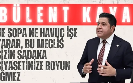 Yeniyol Grubu Başkanı Bülent Kaya: ‘Ne sopa ne havuç işe yarar, bu Meclis sizin sadaka siyasetinize boyun eğmez’