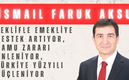 MHP’li İsmail Faruk Aksu: ‘Teklifle emekliye destek artıyor, kamu zararı önleniyor, Türkiye Yüzyılı güçleniyor’