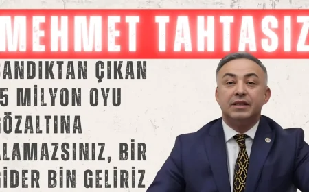 CHP’li Mehmet Tahtasız: ‘Sandıktan çıkan 15 milyon oyu gözaltına alamazsınız, bir gider bin geliriz’