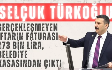 Yüksel Selçuk Türkoğlu: 'Gerçekleşmeyen iftarın faturası 973 bin lira, belediye kasasından çıktı'
