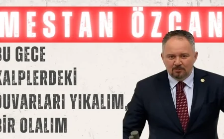 AK Partili Mestan Özcan: ‘Bu gece kalplerdeki duvarları yıkalım, bir olalım’