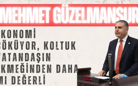 CHP’li Mehmet Güzelmansur: ‘Ekonomi çöküyor, koltuk vatandaşın ekmeğinden daha mı değerli?’