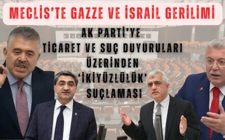 Meclis’te Gazze ve İsrail gerilimi: AK Parti’ye ticaret ve suç duyuruları üzerinden ‘ikiyüzlülük’ suçlaması
