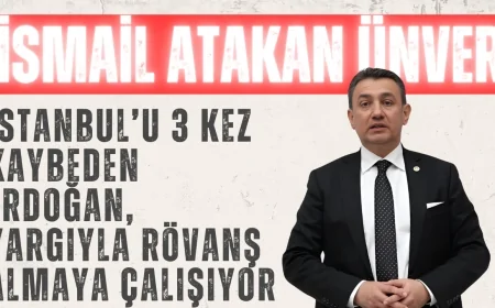 CHP’li İsmail Atakan Ünver: ‘İstanbul’u 3 kez kaybeden Erdoğan, yargıyla rövanş almaya çalışıyor’