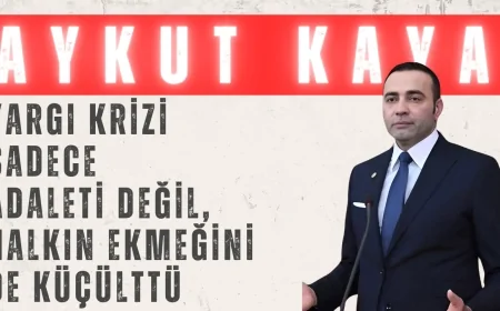 Aykut Kaya: ‘Yargı Krizi Sadece Adaleti Değil, Halkın Ekmeğini de Küçülttü’
