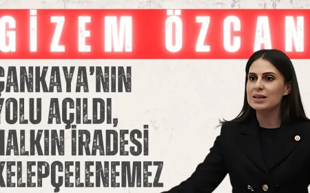 Gizem Özcan: ‘Çankaya’nın Yolu Açıldı, Halkın İradesi Kelepçelenemez’