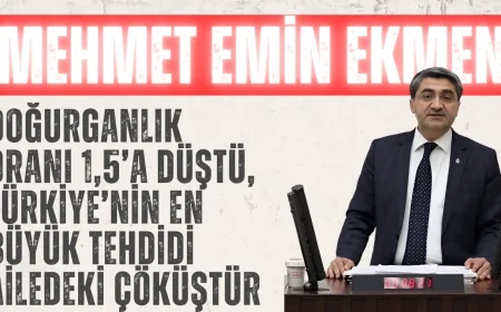 Mehmet Emin Ekmen: ‘Doğurganlık Oranı 1,5’a Düştü, Türkiye’nin En Büyük Tehdidi Ailedeki Çöküştür’