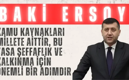 MHP’li Baki Ersoy: “Kamu kaynakları millete aittir, bu yasa şeffaflık ve kalkınma için önemli bir adımdır”