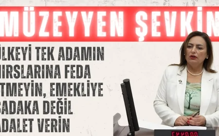 CHP’li Müzeyyen Şevkin: ‘Ülkeyi tek adamın hırslarına feda etmeyin, emekliye sadaka değil adalet verin’