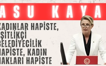 Asu Kaya'dan Meclis’te Sert Tepki: ‘Kadınlar Hapiste, Eşitlikçi Belediyecilik Hapiste, Kadın Hakları Hapiste’