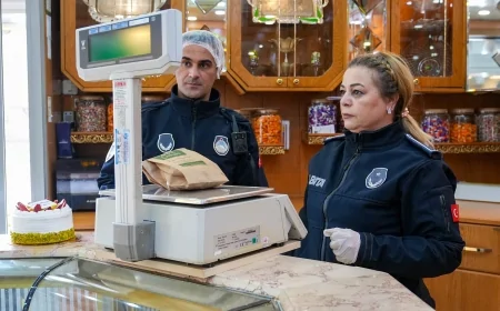 Ramazan Bayramı öncesi Keçiören'de tatlıcıdan markete her yer denetlendi