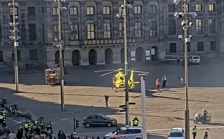 Amsterdam'da turistlerin gözdesi Dam Meydanı yakınlarında bıçaklı dehşet: 5 kişi hastanelik oldu