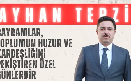 Mudanya Kaymakamı Ayhan Terzi: 'Bayramlar, toplumun huzur ve kardeşliğini pekiştiren özel günlerdir'