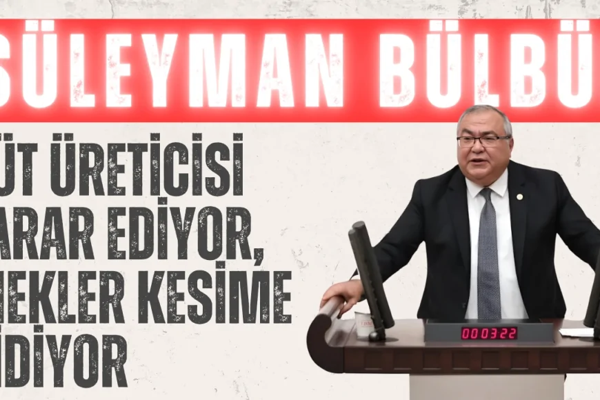 CHP’li Süleyman Bülbül: ‘Süt üreticisi zarar ediyor, inekler kesime gidiyor!’