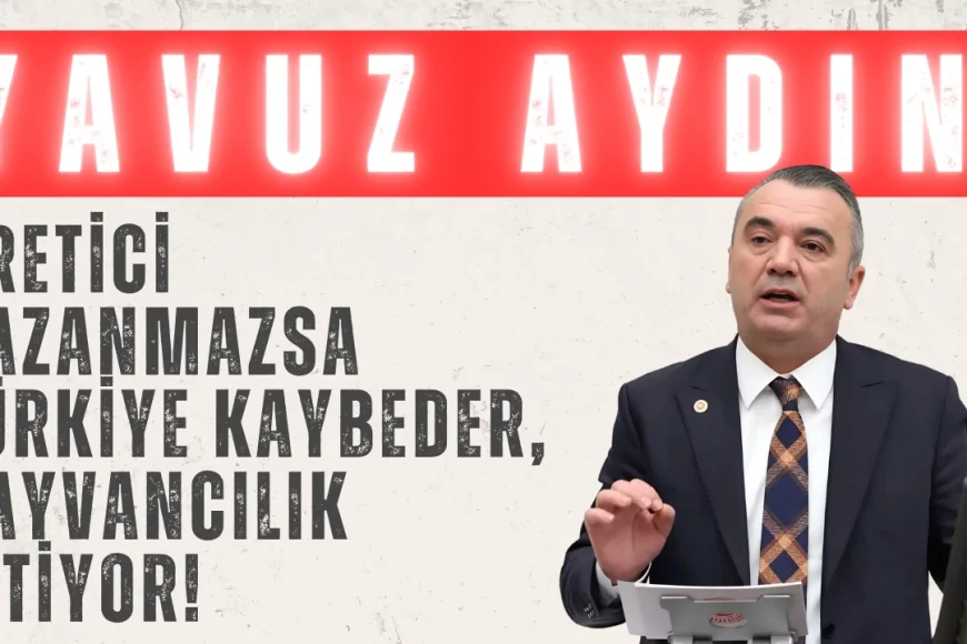 İYİ Partili Yavuz Aydın: ‘Üretici kazanmazsa Türkiye kaybeder, hayvancılık bitiyor!’