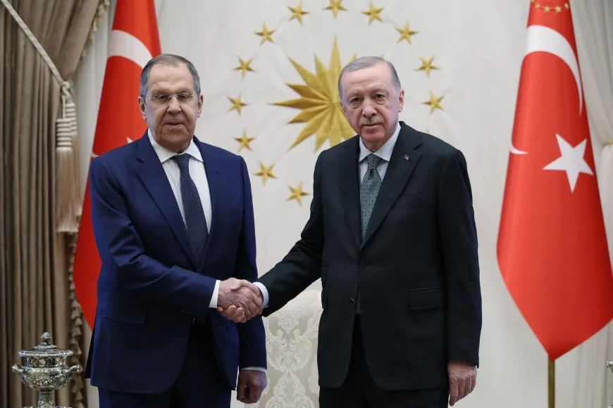 Rusya&#45;Türkiye Diplomasisi: Lavrov, Cumhurbaşkanı Erdoğan ile Görüştü