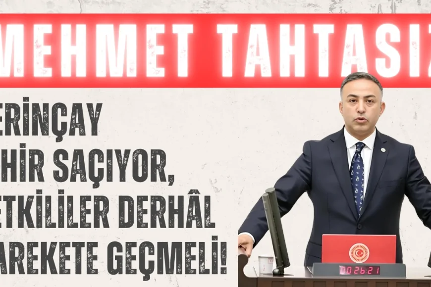 CHP’li Mehmet Tahtasız: ‘Derinçay zehir saçıyor, yetkililer derhâl harekete geçmeli!’