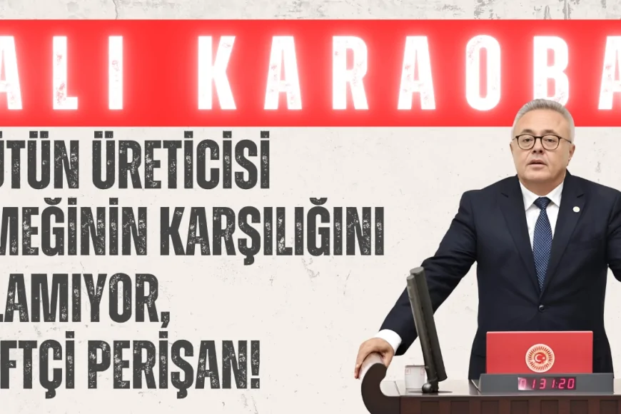 CHP’li Ali Karaoba: ‘Tütün üreticisi emeğinin karşılığını alamıyor, çiftçi perişan!’