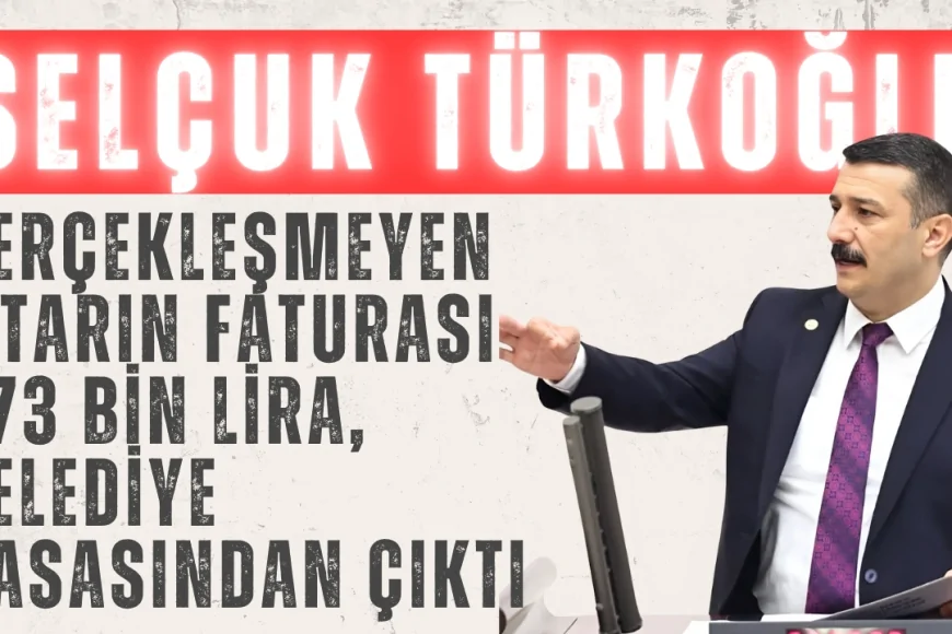 Yüksel Selçuk Türkoğlu: 'Gerçekleşmeyen iftarın faturası 973 bin lira, belediye kasasından çıktı'