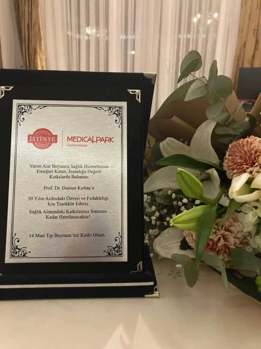 Prof. Dr. Dursun Kırbaş’a 50 Yıllık Hizmet Plaketi