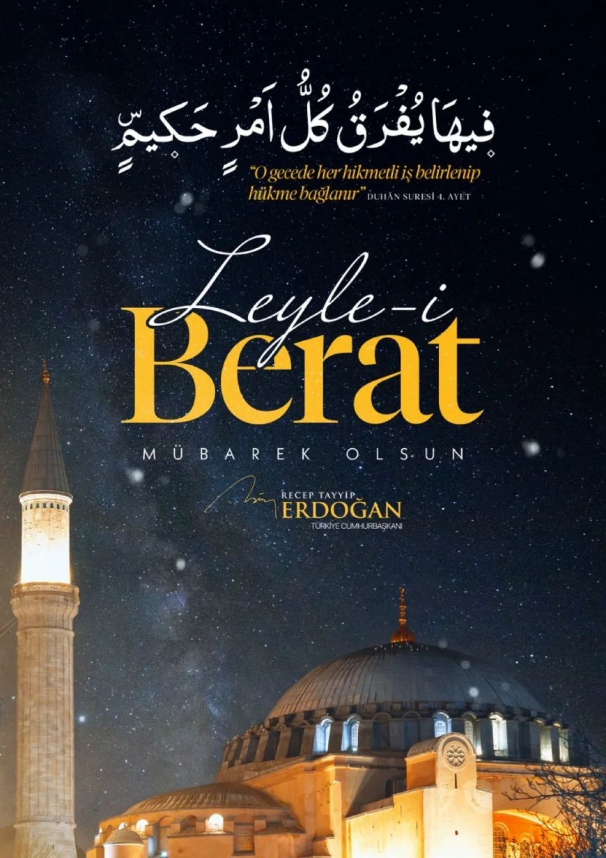 Cumhurbaşkanı Erdoğan’dan Berat Kandili Mesajı