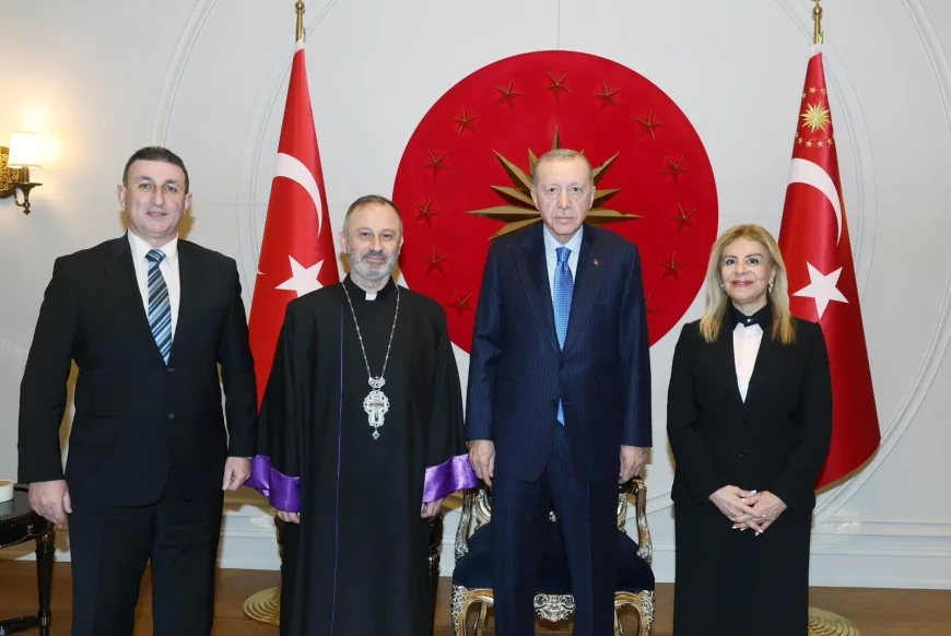 Cumhurbaşkanı Erdoğan, Ermeni Katolik Cemaati Ruhani Reisi Kazancıyan’ı Kabul Etti