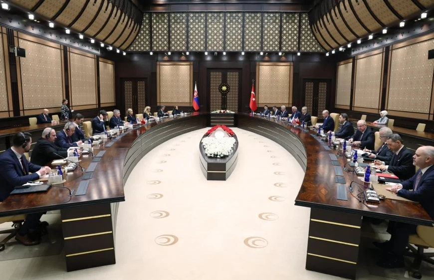 Türkiye ve Slovakya Arasında Doğal Gaz Görüşmeleri Cumhurbaşkanlığı Külliyesi’nde Gerçekleştirildi