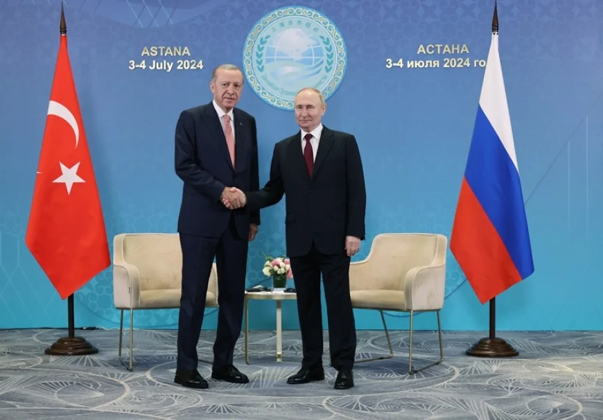 Cumhurbaşkanı Erdoğan, Rusya Devlet Başkanı Putin İle Astana’da Görüştü