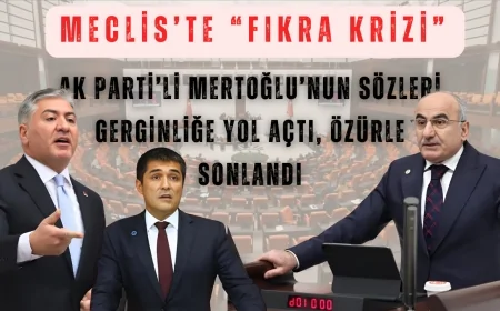 Meclis’te “fıkra krizi”: AK Parti’li Mertoğlu’nun sözleri gerginliğe yol açtı, özürle sonlandı