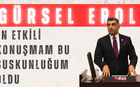 CHP’li Gürsel Erol’dan ‘sessiz protesto’: “En etkili konuşmam bu suskunluğum oldu”