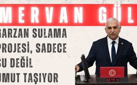 AK Parti’li Mervan Gül: ‘Garzan Sulama Projesi, sadece su değil umut taşıyor’