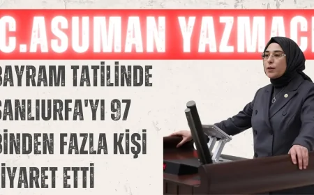 AK Parti’li Yazmacı: 'Bayram tatilinde Şanlıurfa'yı 97 binden fazla kişi ziyaret etti'