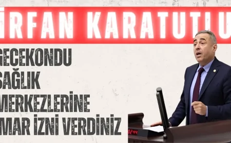 DEVA Partili Karatutlu’dan Sağlık Bakanlığı’na tepki: ‘Gecekondu sağlık merkezlerine imar izni verdiniz’