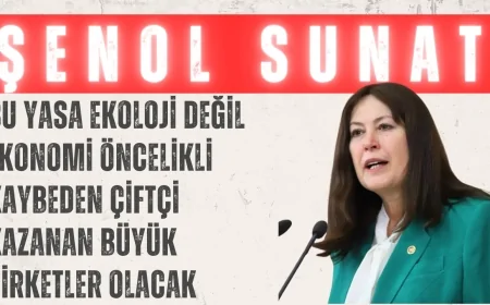 İYİ Partili Sunat: “Bu yasa ekoloji değil ekonomi öncelikli; kaybeden çiftçi, kazanan büyük şirketler olacak”